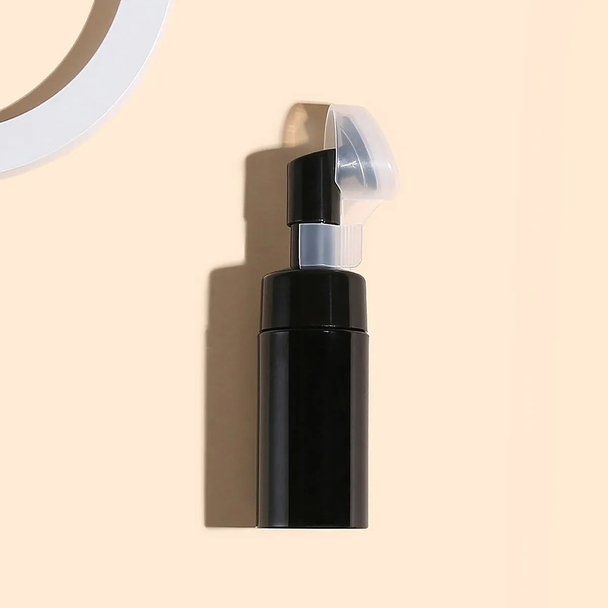 100ml Empty Foam Cleanser Bottle with Brush Pump Dispenser