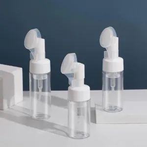100ml Empty Foam Cleanser Bottle with Brush Pump Dispenser