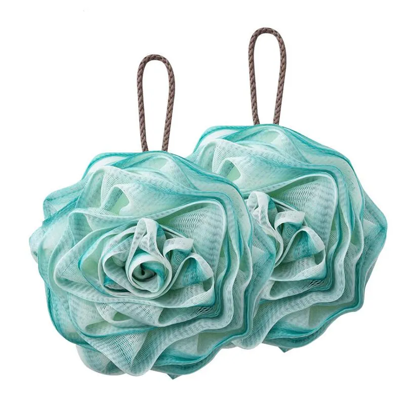 2pcs Flower Shape Shower Puff Bath Loofah Sponge