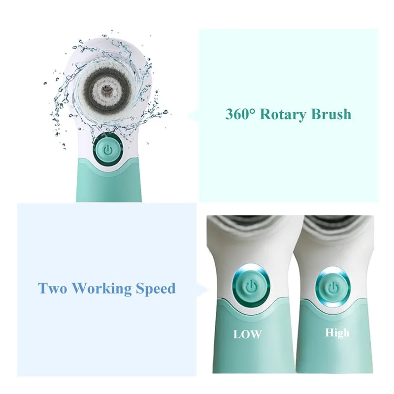 3 In-one Waterproof Facial Brush Deep Cleansing Set