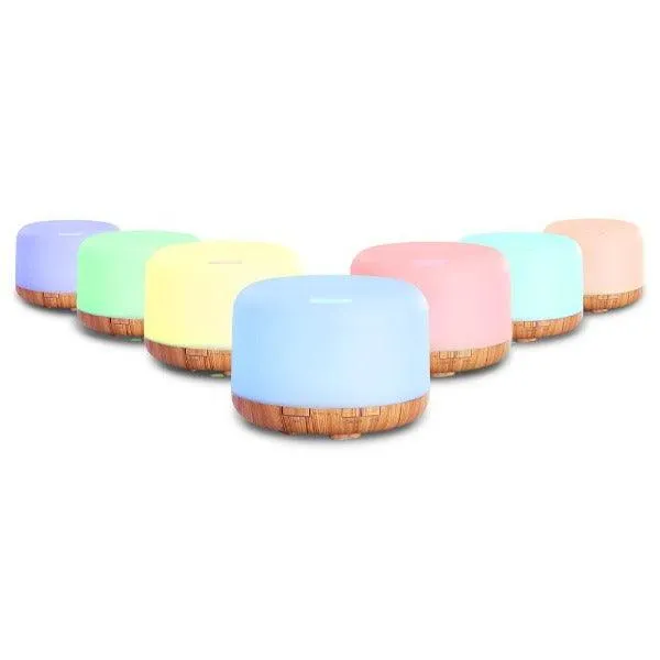 Aroma Diffuser LED Night Light - Aromatherapy Humidifier Purifier - Light Wood Grain