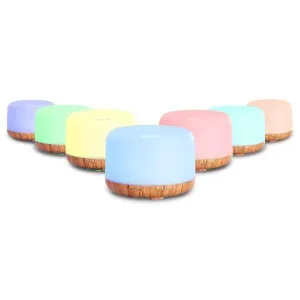 Aroma Diffuser LED Night Light - Aromatherapy Humidifier Purifier - Light Wood Grain
