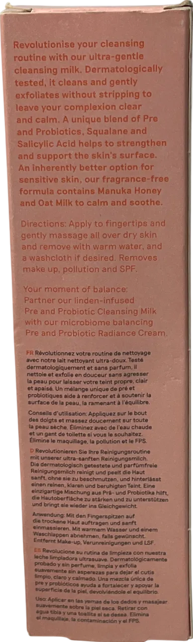 Balance Me Fragrance Free Pre And Probiotic Cleansing Milk 180ml