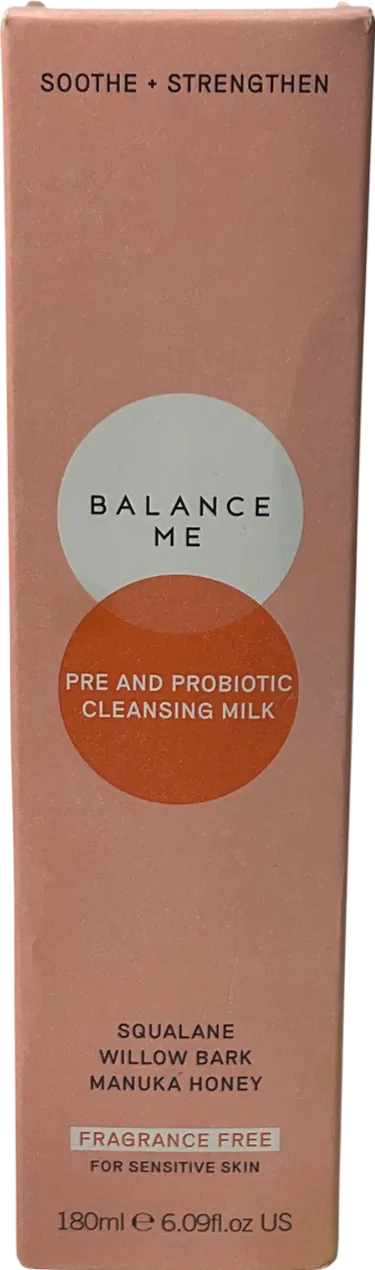 Balance Me Fragrance Free Pre And Probiotic Cleansing Milk 180ml