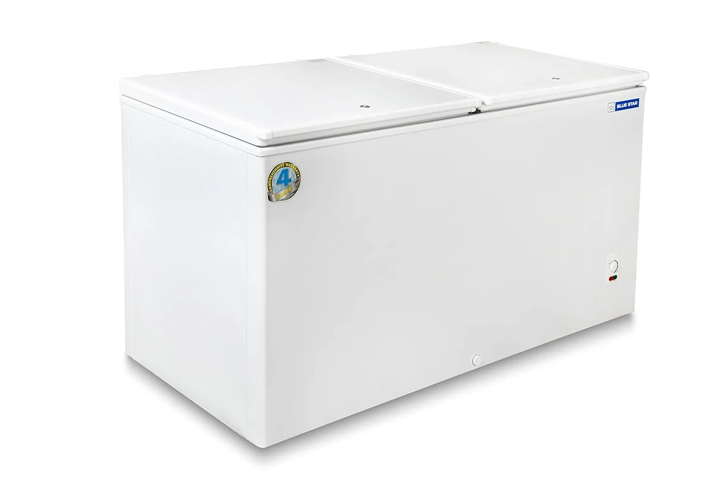Blue Star CF3-500MEW 457L 3 Star Double Door Deep Freezer  Stabilizer-Free Operation, Corrosion-Resistant Body, White
