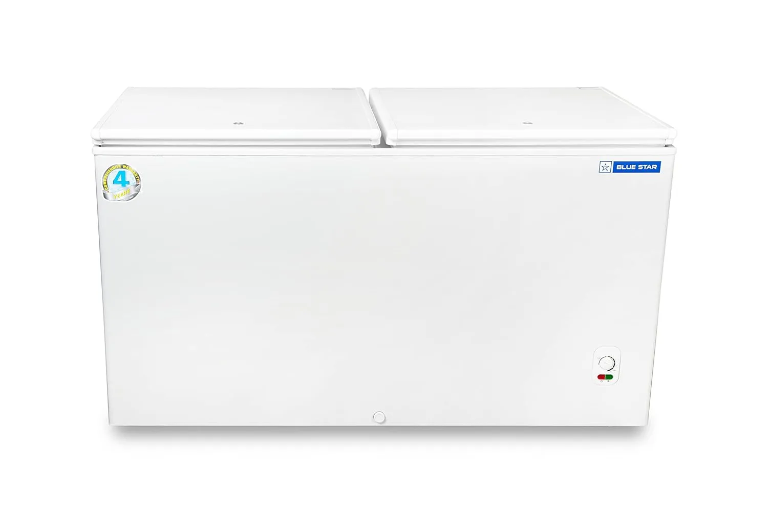 Blue Star CF3-500MEW 457L 3 Star Double Door Deep Freezer  Stabilizer-Free Operation, Corrosion-Resistant Body, White
