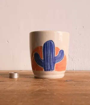 DANNY D'S MUD SHOP "Custom Sunrise Cactus Tumbler" B
