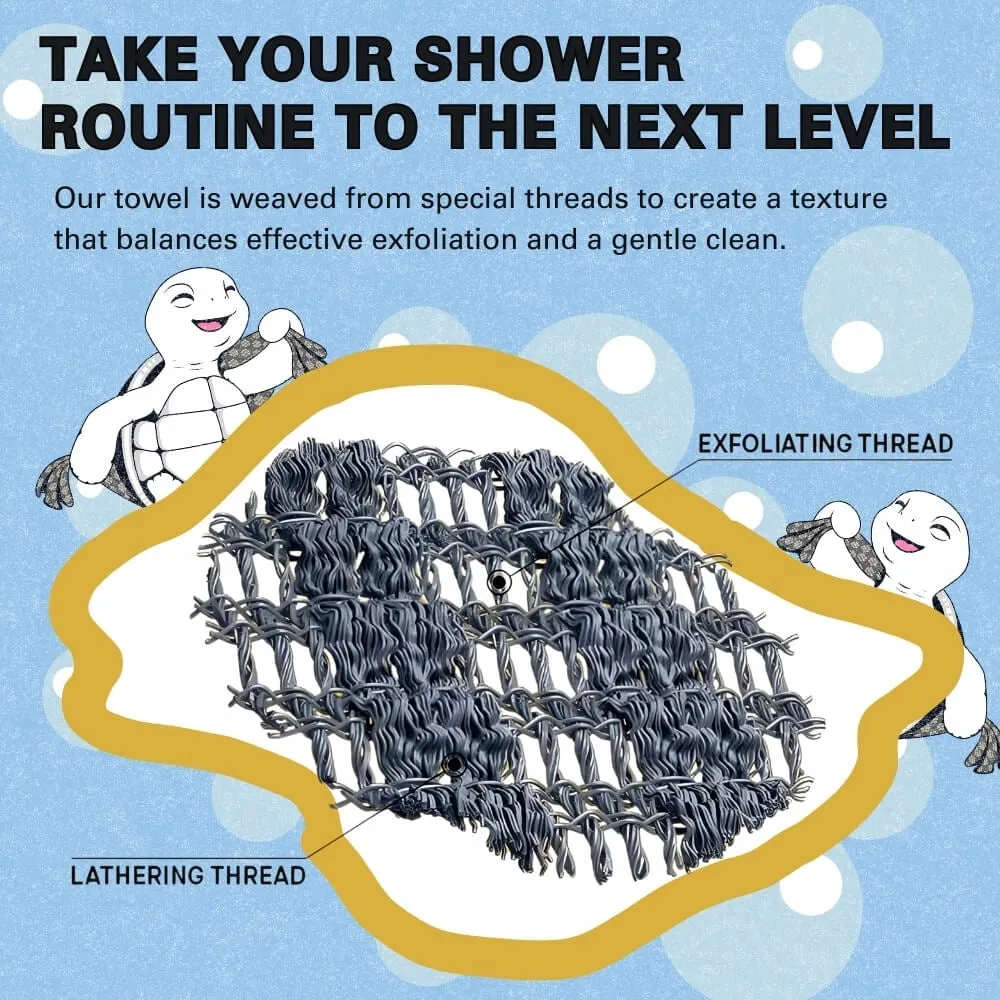 HOT SALE 49% offExfoliating Antibacterial Shower Towel-Buy 1 Get 1 Free