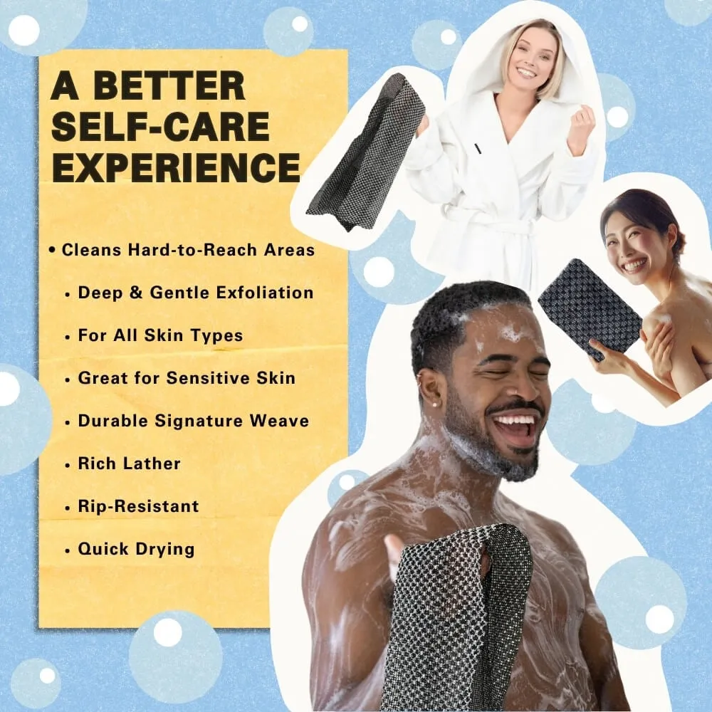 HOT SALE 49% offExfoliating Antibacterial Shower Towel-Buy 1 Get 1 Free
