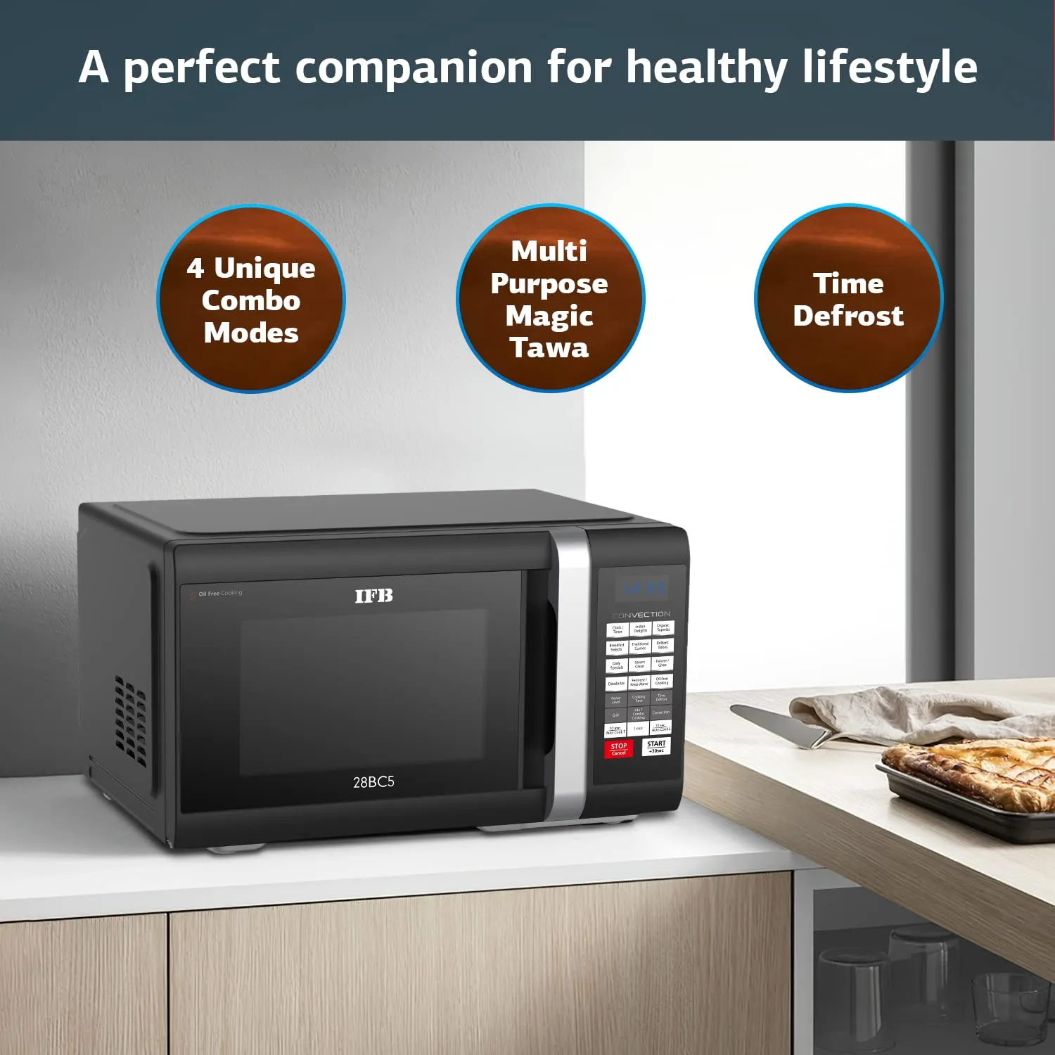 IFB 28BC5 28 L Convection Microwave Oven, Black