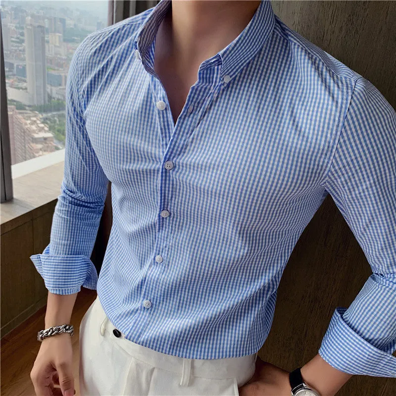 Men's Plaid Shirt Refreshing And Comfortable
