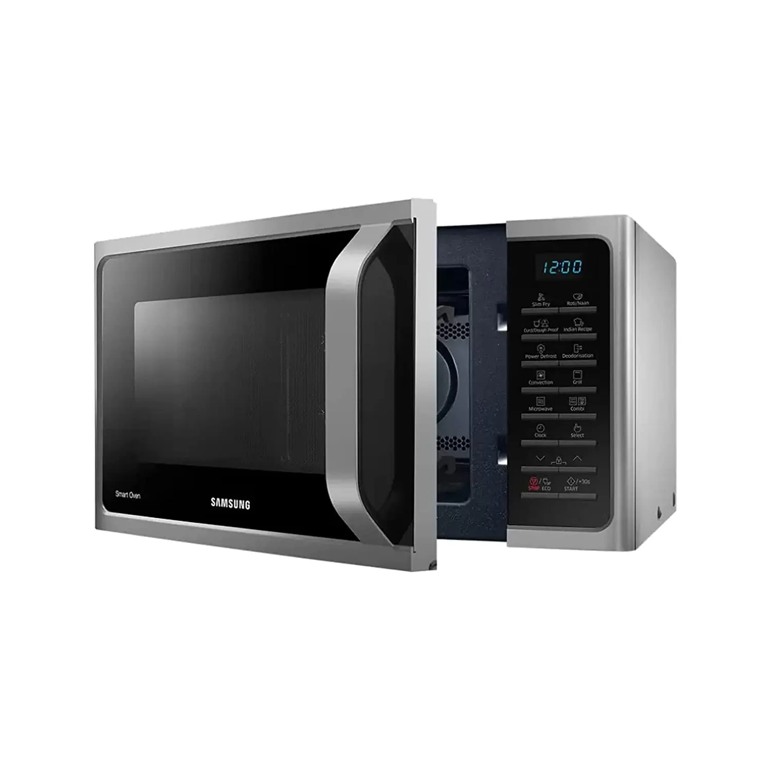 Samsung MC28A5025VS/TL 28L Convection Microwave Oven with Slim Fry, Crusty Plate & Ceramic Enamel Cavity  Silver