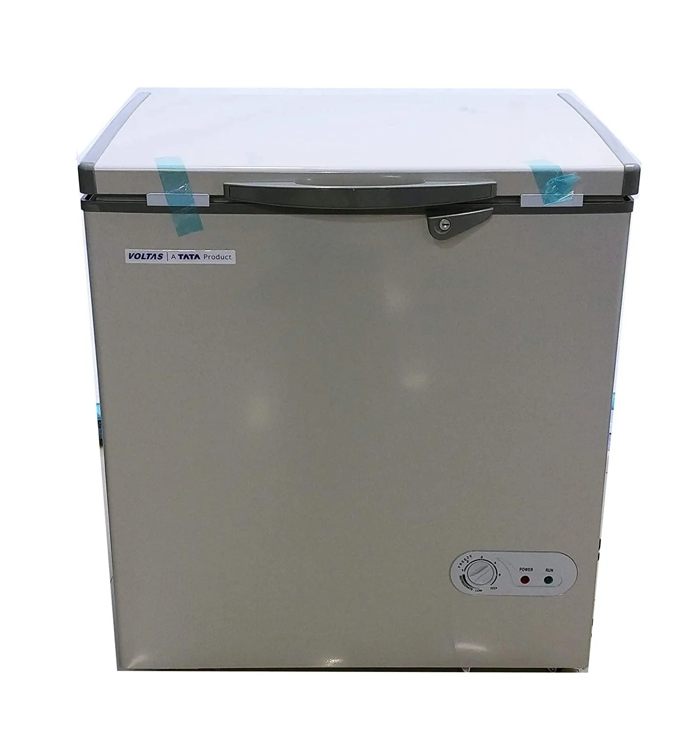 Voltas 150 SD HT Grey Single Door Deep Freezer, CF HT 150 SD A Convertible Grey