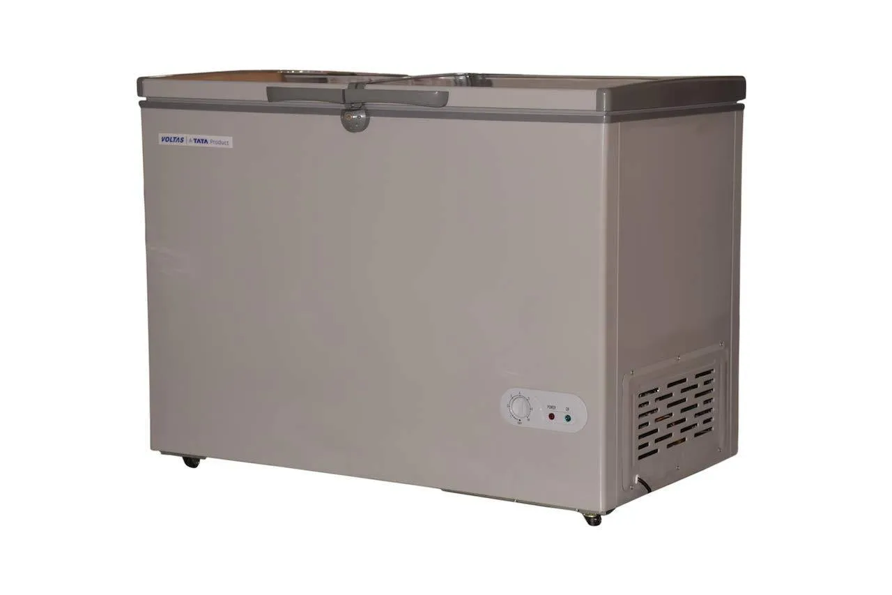 Voltas  CF HT 320 DDP CONVERTIBLE PCM GREY (Double Door Deep Freezer, 320 Liters, Be Pcm Grey).